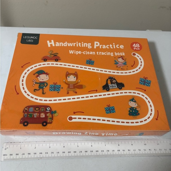 Handwriting practice wipe clean tracing book school kids learning - Picture 1 of 2